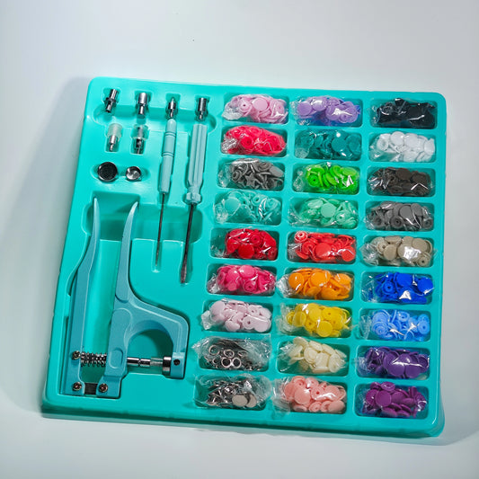 Kit Profesional de Broches a Presión con maquina | 300 Piezas
