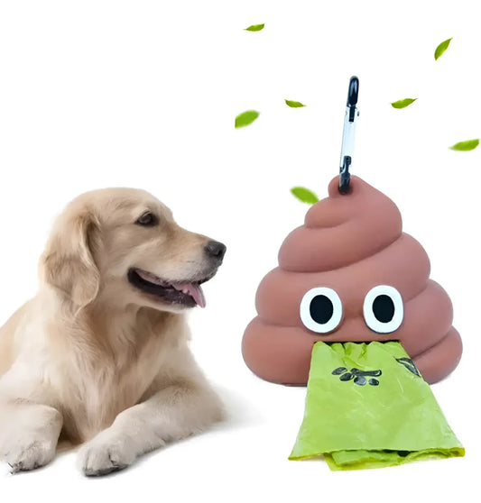 Dispensador de Bolsas para Mascotas Emoji Poo