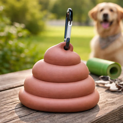 Dispensador de Bolsas para Mascotas Emoji Poo