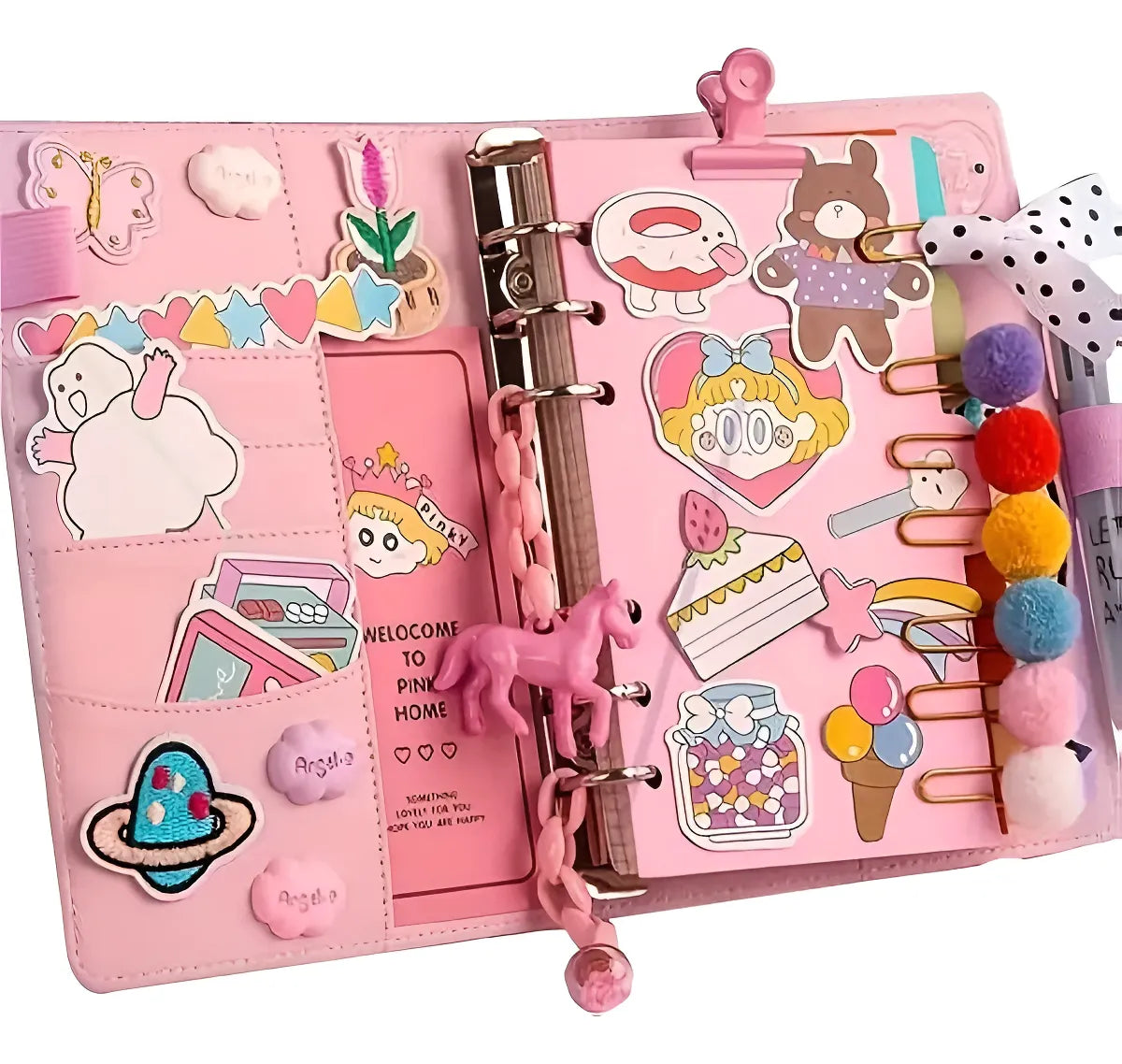Agenda Organizadora Planeador Kawaii con Accesorios
