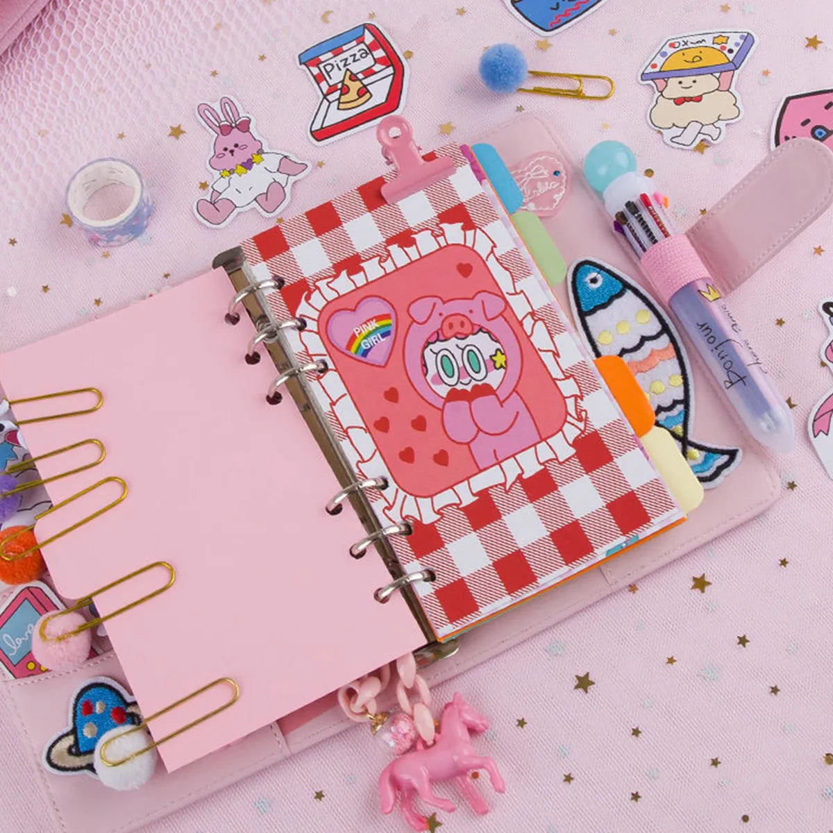 Agenda Organizadora Planeador Kawaii con Accesorios