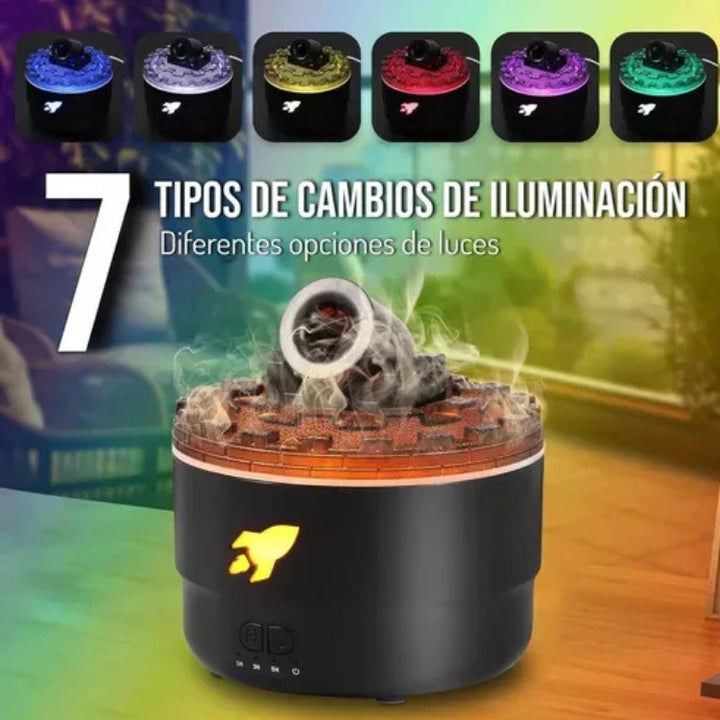 Humidificador de Aroma Tipo Cañón – Black