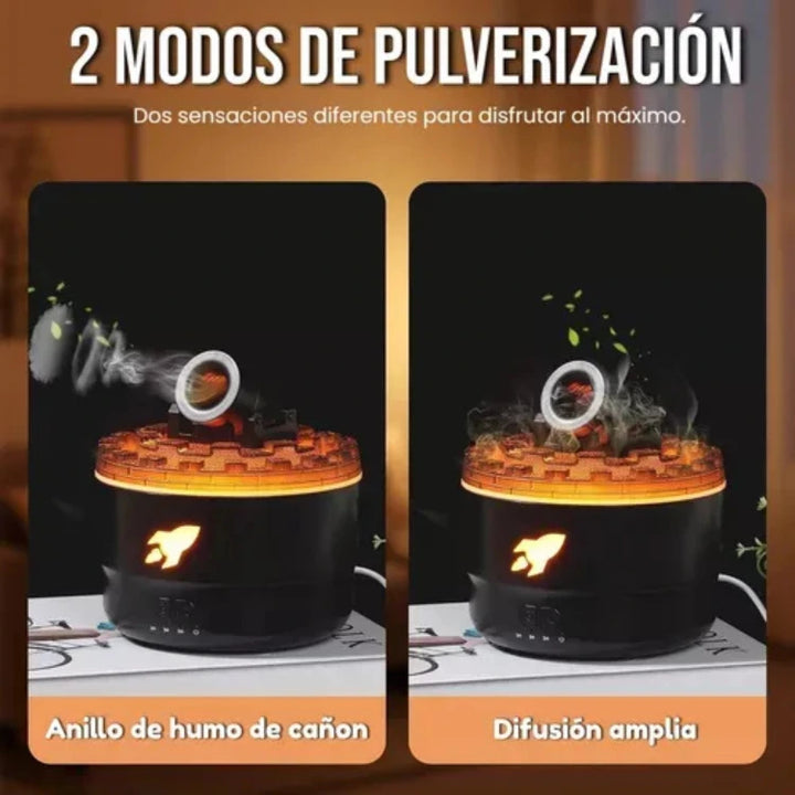 Humidificador de Aroma Tipo Cañón – Black