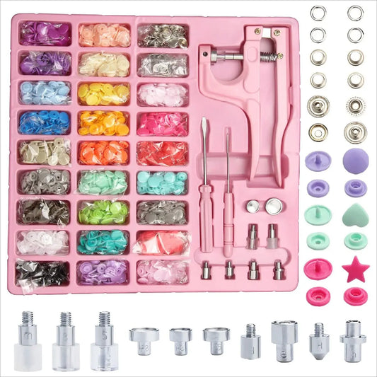 Kit Profesional de Broches a Presión con maquina | 300 Piezas
