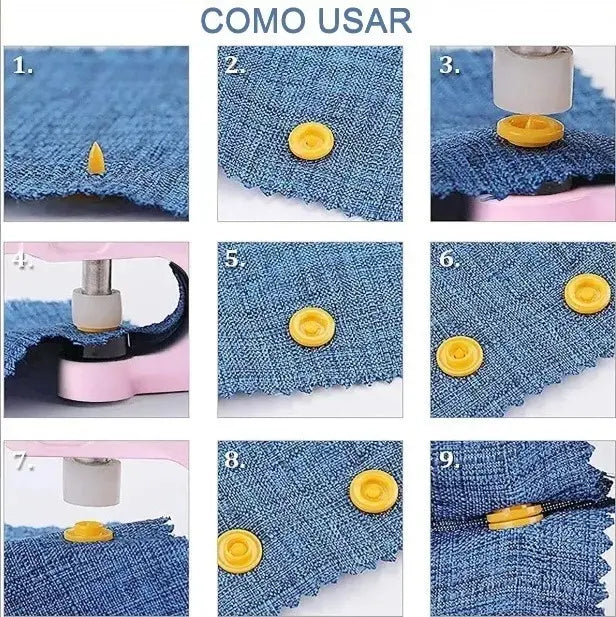 Kit Profesional de Broches a Presión con maquina | 300 Piezas