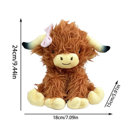 Peluche Vaca de las Alturas Peluda