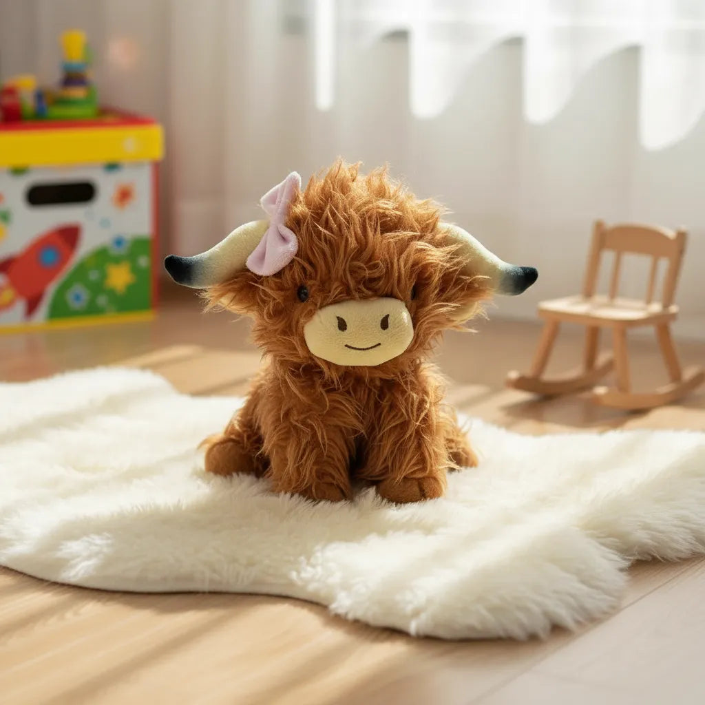 Peluche Vaca de las Alturas Peluda